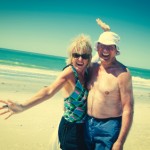 Happy Couple On Beach In Florida